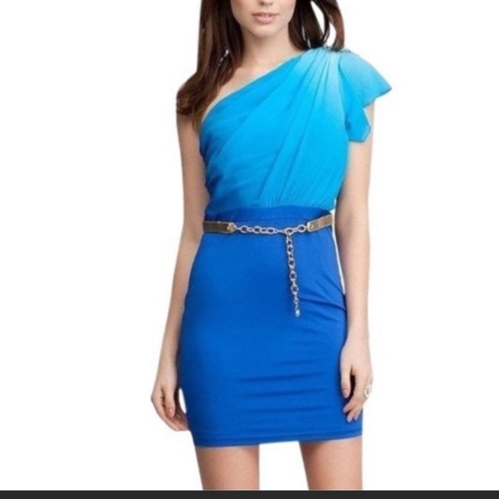Gorgeous Bebe Ombre silk dress.  Size Xs​​​​​​​​​​​​